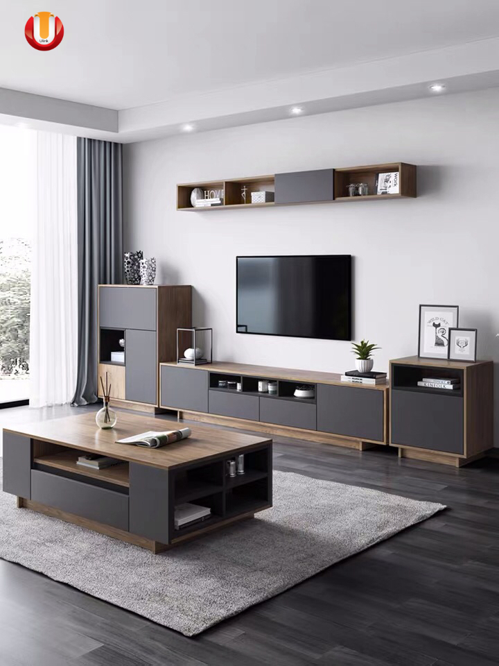 Mesa de café moderna de madera para dormitorio, oficina, hotel y sala de estar