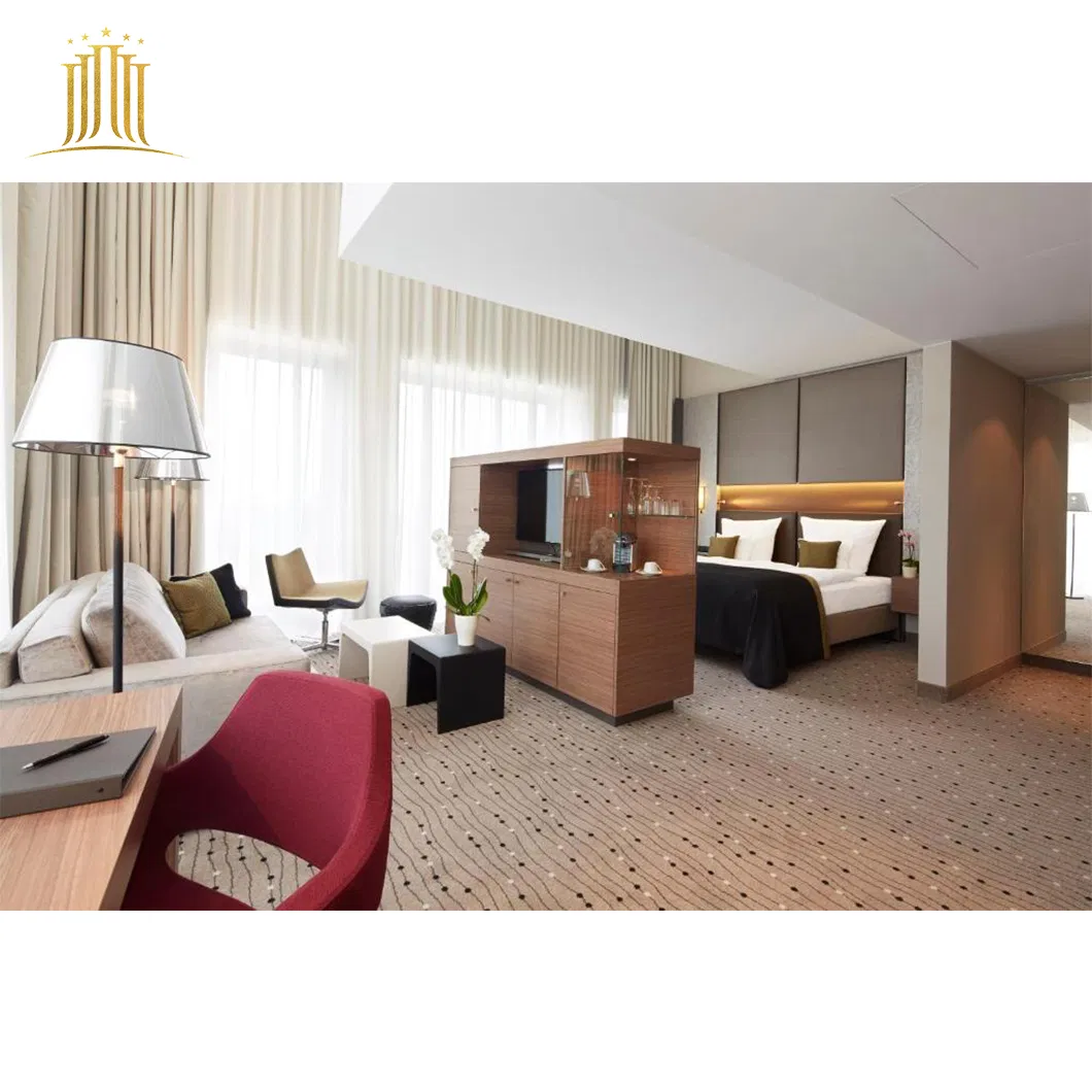 5 Conjunto de dormitorio de lujo Star Berlin Modern Hotel Suite con armarios para TV