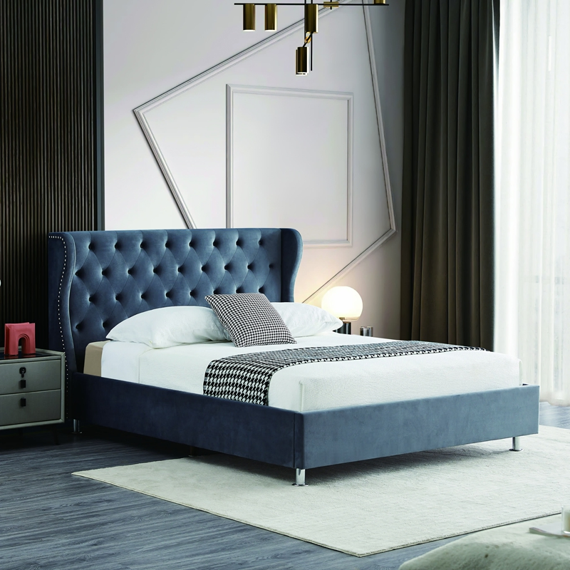 Mayoristas chinos nuevo diseño moderno muebles de madera para el hogar hotel dormitorio conjunto de dormitorio sofá de pared cama doble cama de cuero cama king