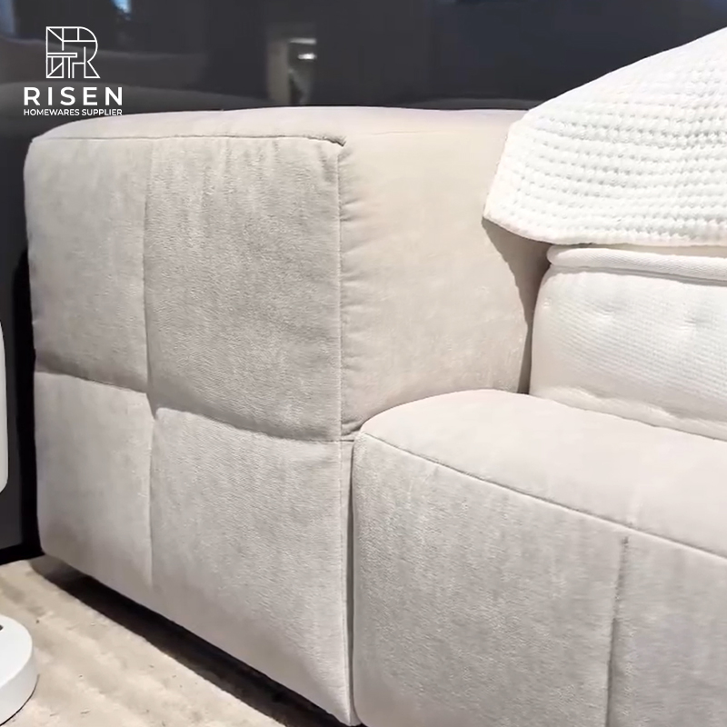 Estructura de cama de tela suave tapizada de lujo, ecológica y duradera, muebles para dormitorio