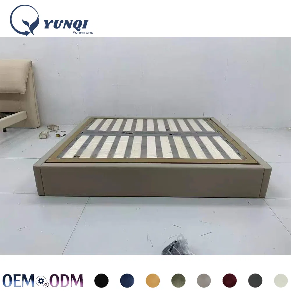 Detalle de cama de lujo moderna