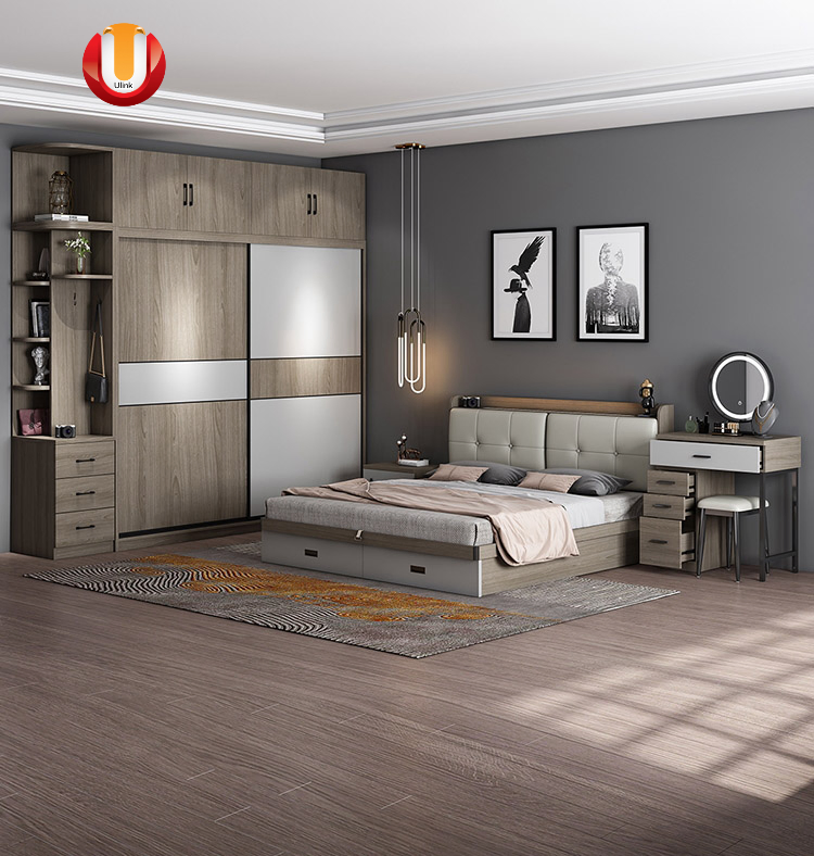 2022 Venta Caliente Conjuntos de Muebles de Dormitorio Moderno Personalizados Villa Italia Suites de Dormitorio de Lujo Master