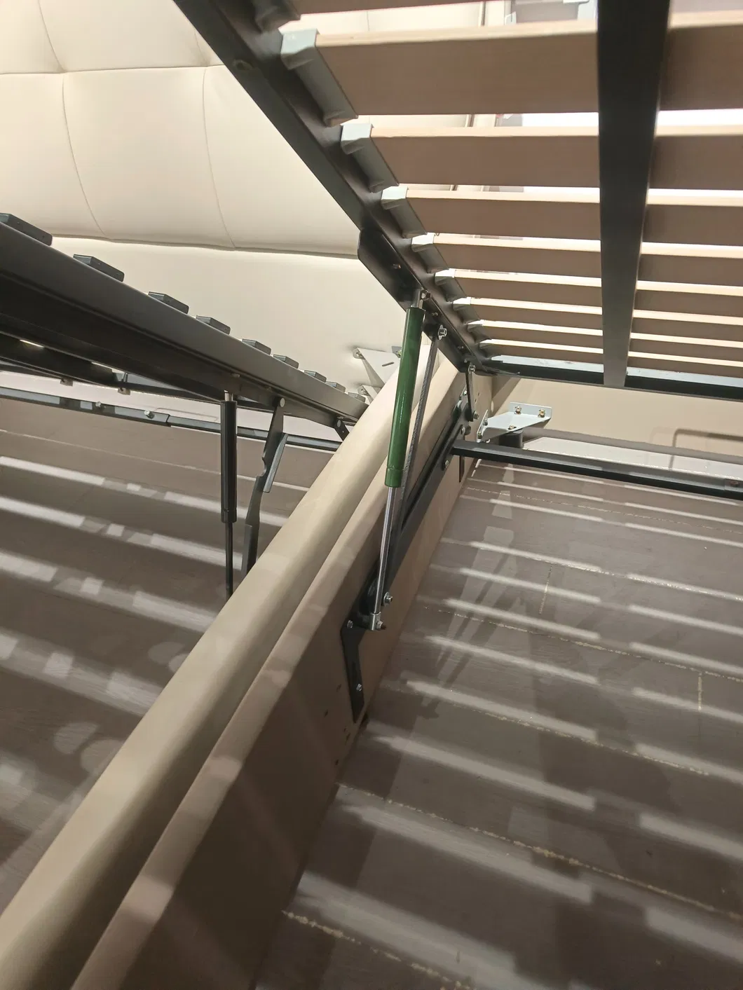 Cama multifuncional para dormitorio, cama de plataforma de tela de PU, cama con almacenamiento y caja contenedora