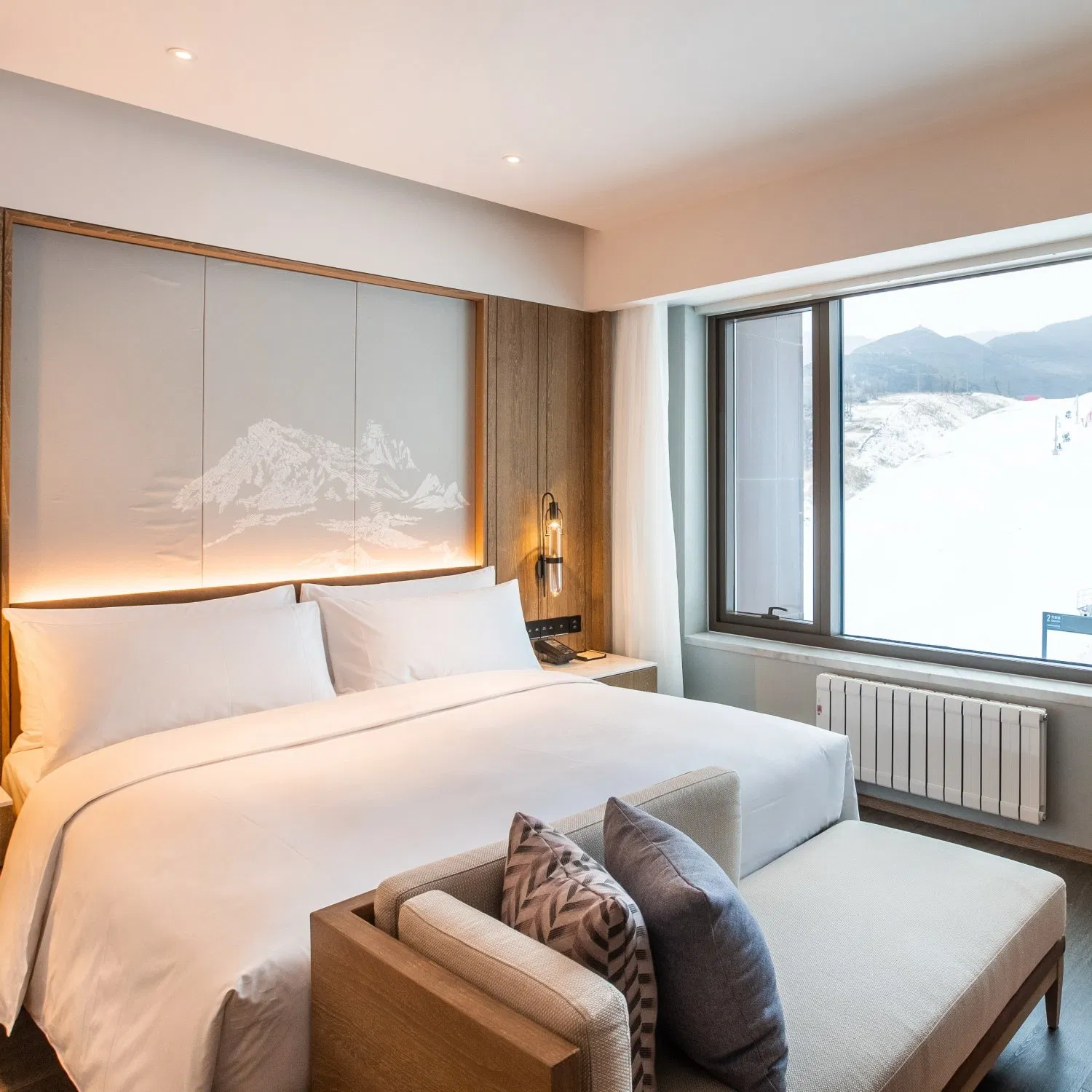 Proveedor de Muebles de Hotel Lujo 5 Estrella Madera Hotel Dormitorio para Proyecto Alta Gama Dormitorio Personalizado Conjunto de Muebles de Hotel Apartamento Frente al Mar