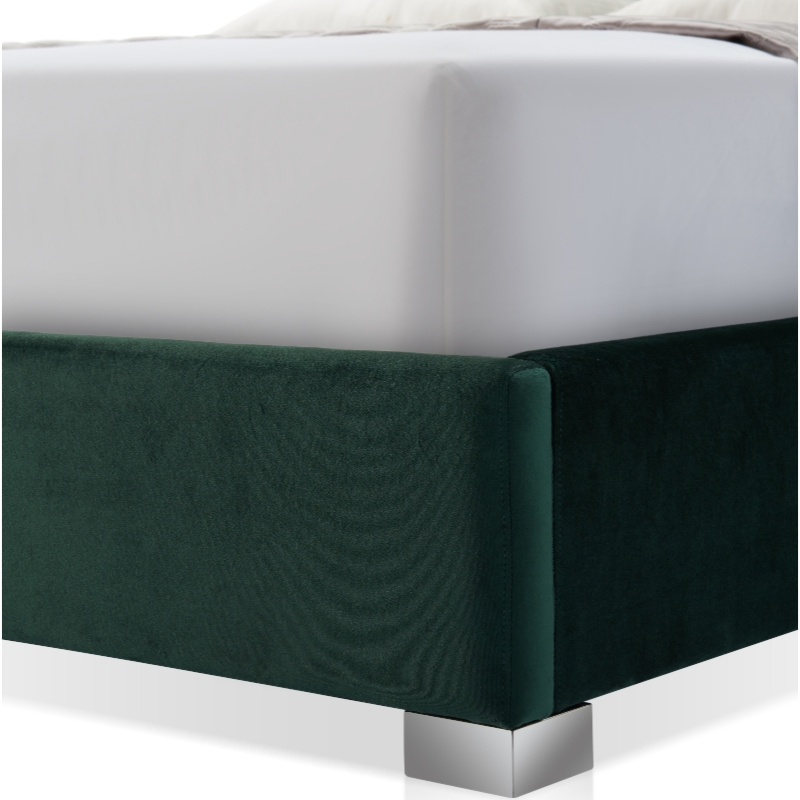 Cama de tela de lujo de diseño italiano tamaño rey y reina para uso en dormitorio, muebles modernos para hogar, oficina, hotel y apartamento