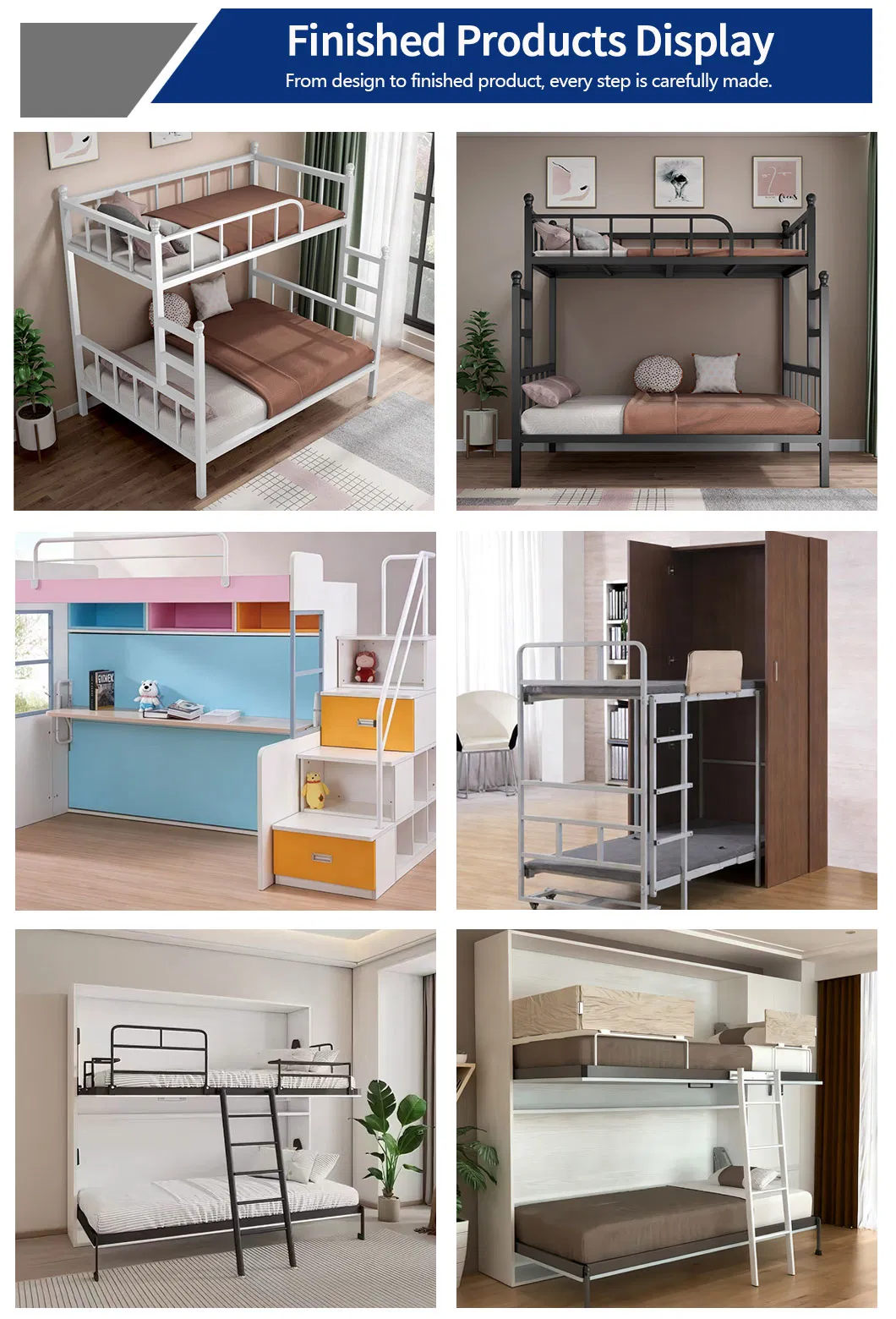 Estructura de cama loft de acero