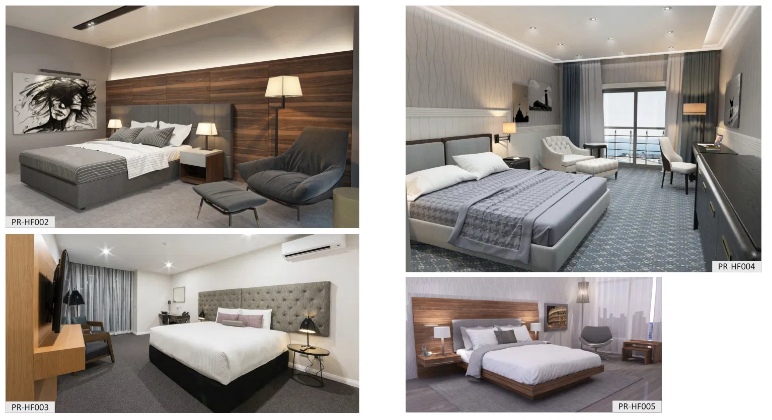 Conjuntos de dormitorio de lujo personalizados con cama king de cuero