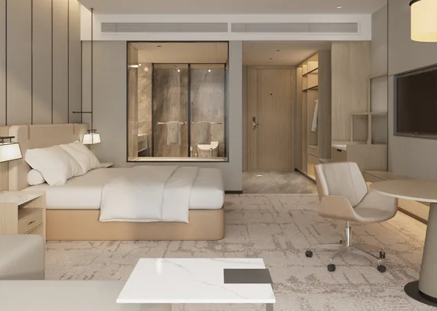Conjunto de muebles de hotel de lujo europeo para dormitorio personalizado