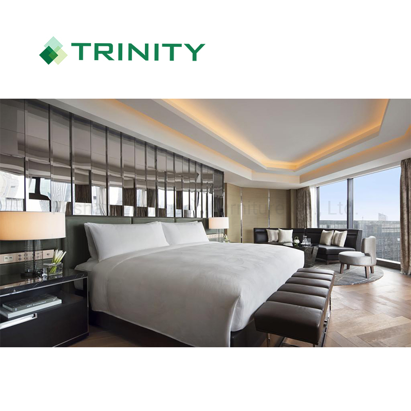 Ideas de Decoración de Habitaciones de Hotel Estrella Moderna Personalizada 5 Diseño de Interiores de Lujo Conjunto de Muebles de Dormitorio de Madera
