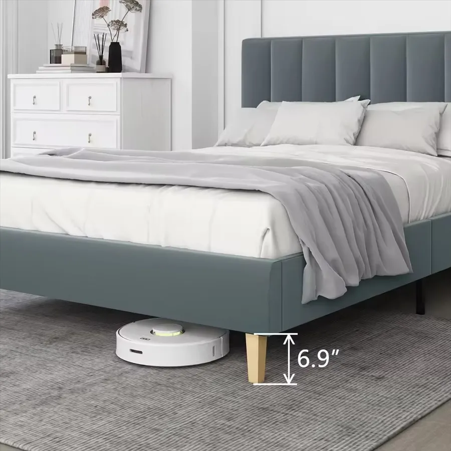Detalle de cama con almacenamiento 4