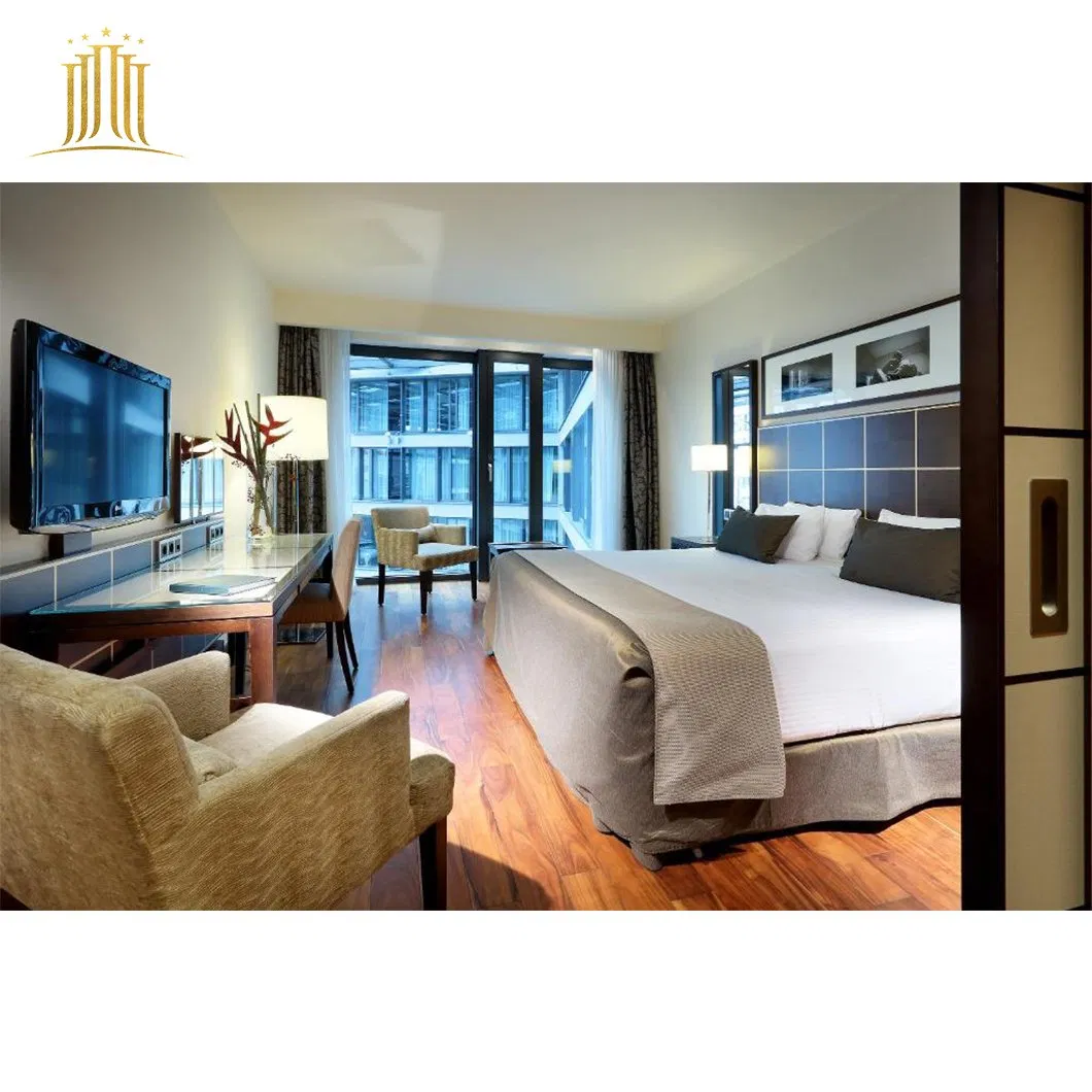 5 Conjunto de dormitorio de lujo Star Berlin Modern Hotel Suite con armarios para TV