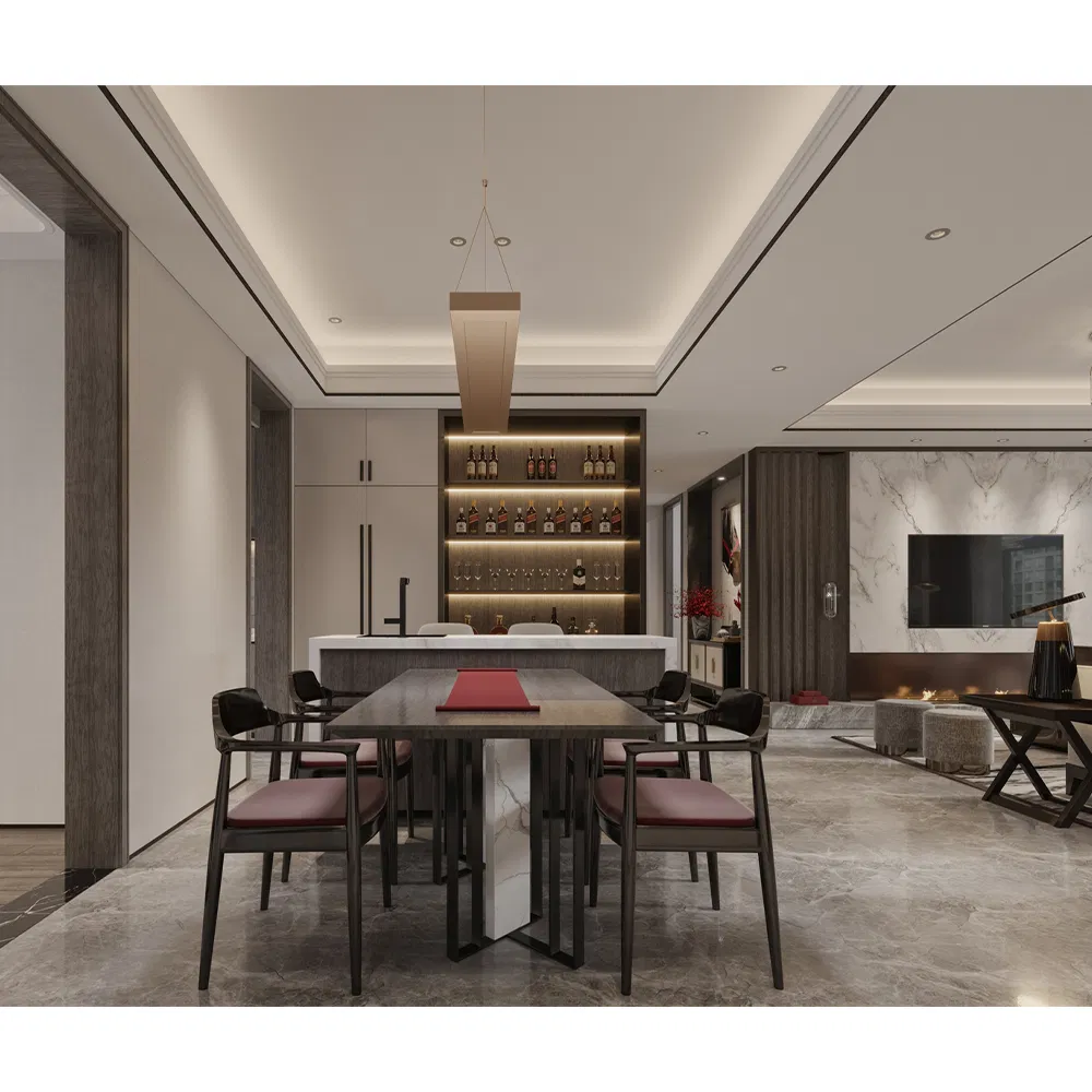 Muebles de dormitorio de lujo moderno, suite completa de penthouse para un espacio de vida de alto nivel
