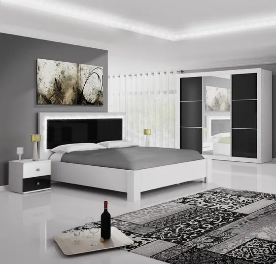 Venta directa de fábrica, diseño simple, cama de madera para apartamento, hogar, hotel, juego de muebles de dormitorio moderno completo