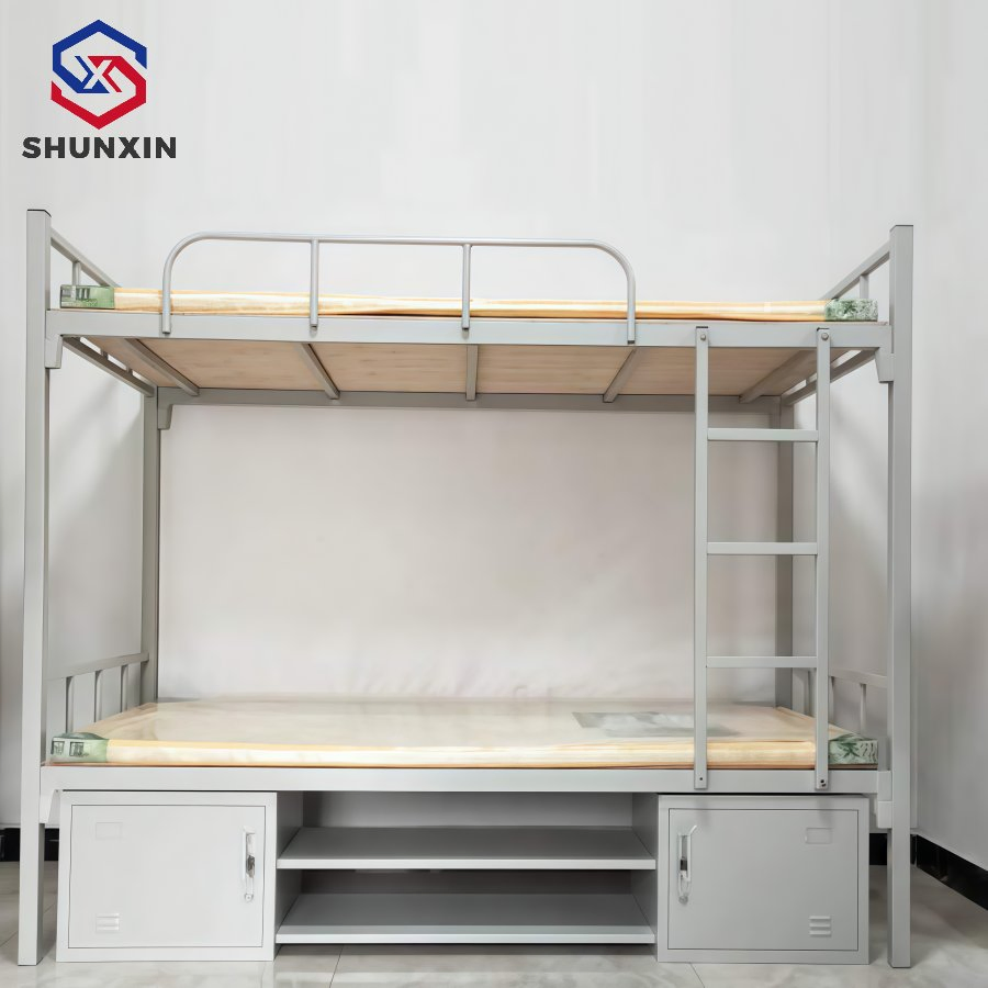 Cama loft de acero de tamaño adulto que satisface todas las necesidades familiares