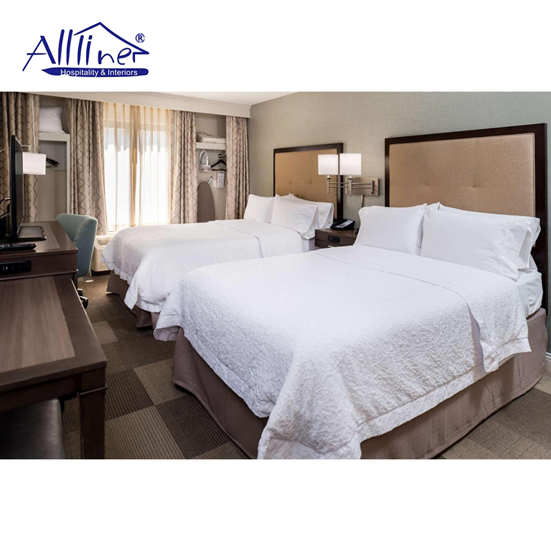 Hilton 5 Estrella Resort Hospitalidad Conjuntos de Dormitorio Cama Tamaño King Muebles de Hotel Cama Suite
