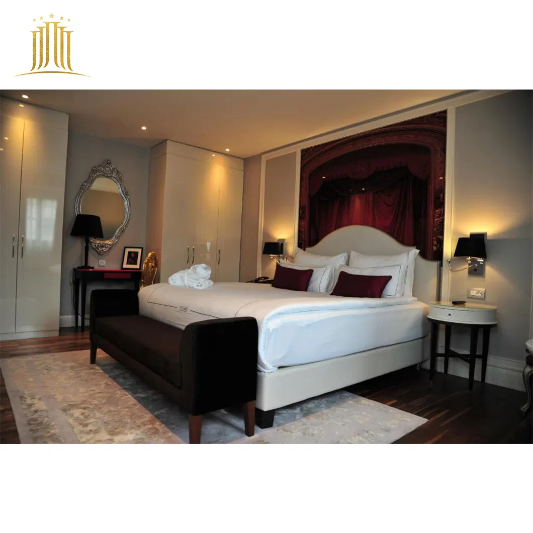 5 Conjunto de dormitorio de lujo Star Berlin Modern Hotel Suite con armarios para TV
