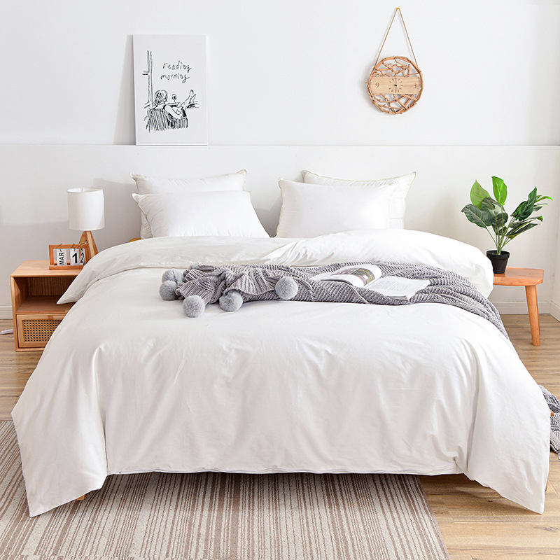 Ropa de cama de lujo de hotel cinco estrellas OEM al por mayor, fundas de edredón suaves y blancas de lujo 100% juego de sábanas de algodón impresas, juego de edredón para el hogar, dormitorio, ropa de cama de hotel
