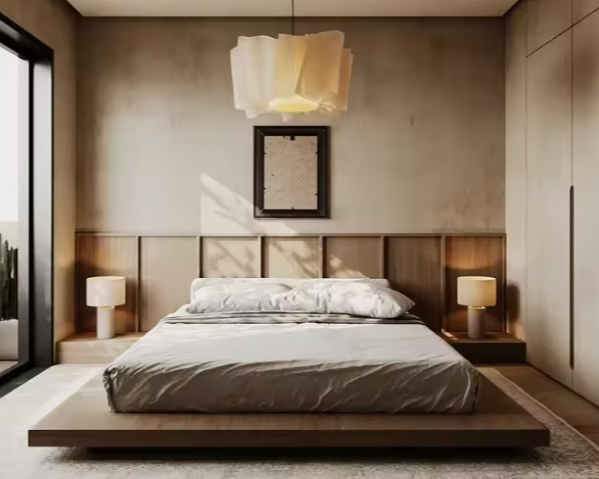 Conjunto de dormitorio de madera de estilo simple, juego de cama doble maestra, cama de madera, conjunto completo de tamaño king, conjunto de muebles de dormitorio económico