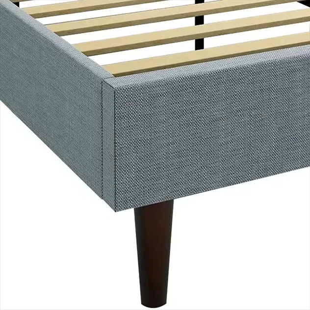 Cama tapizada con diseño diamante