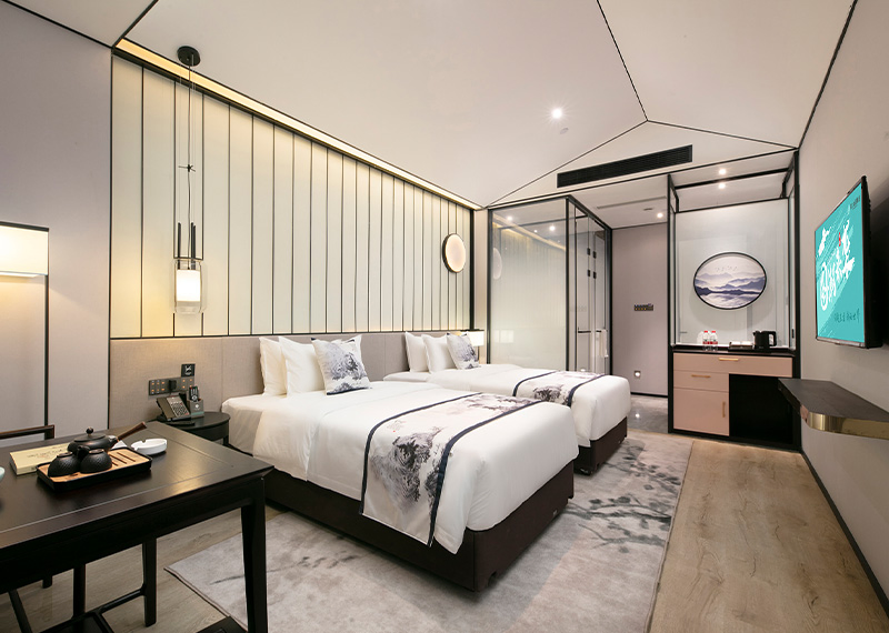 Conjunto de muebles de hotel de lujo europeo para dormitorio personalizado
