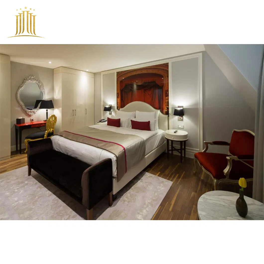 5 Conjunto de dormitorio de lujo Star Berlin Modern Hotel Suite con armarios para TV