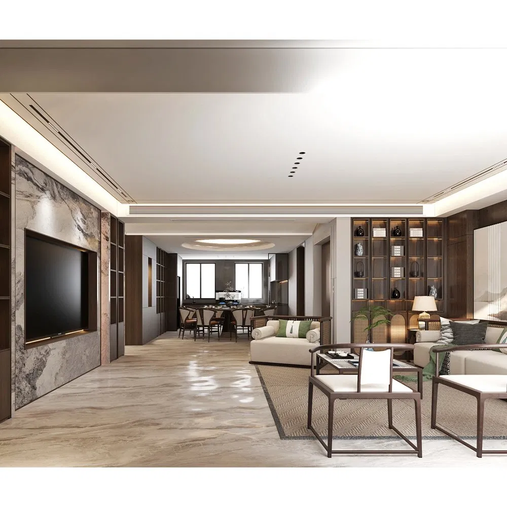 Muebles de dormitorio grandes y de alta gama, suite principal de penthouse de villa para uso comercial en hoteles