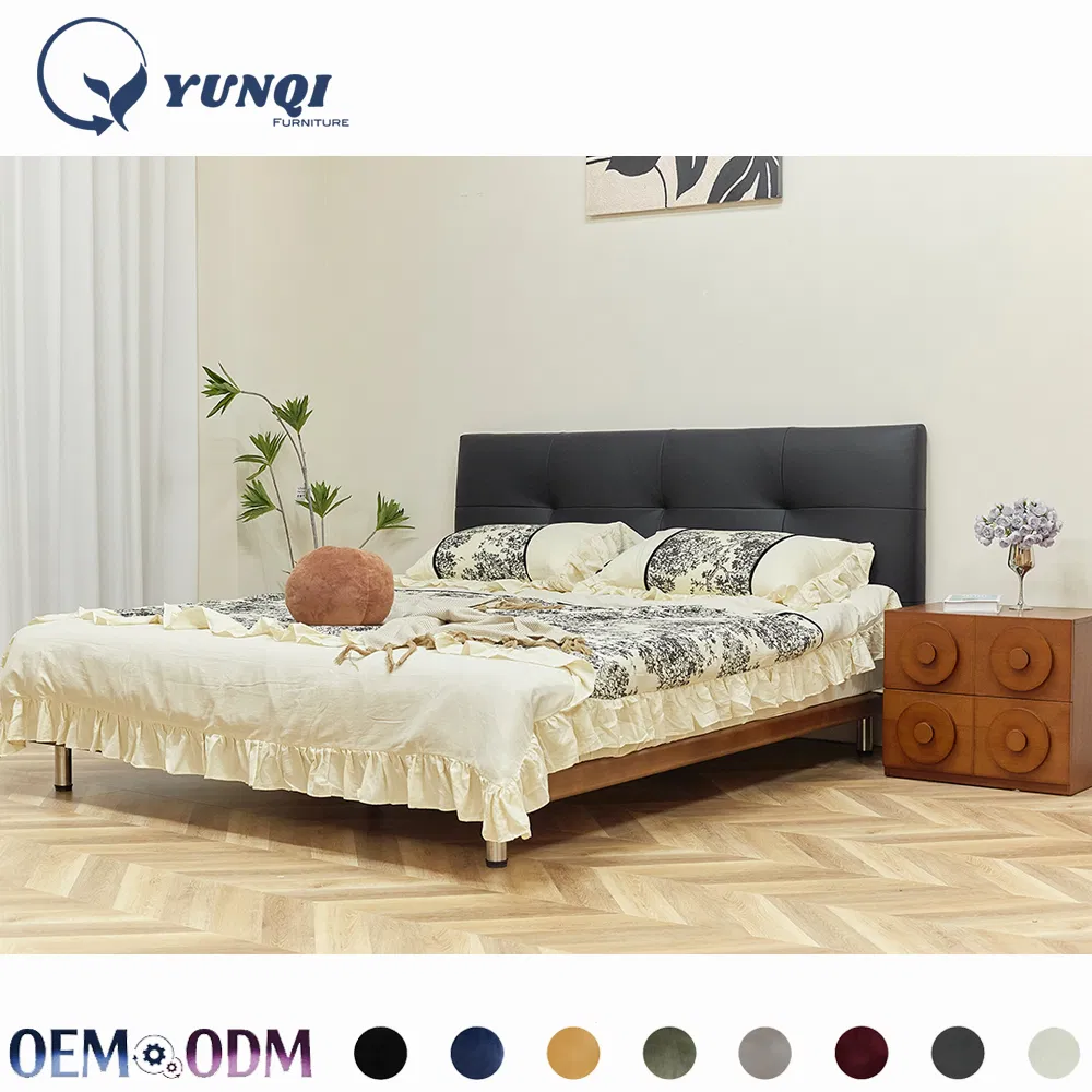 Detalle cama plataforma moderna