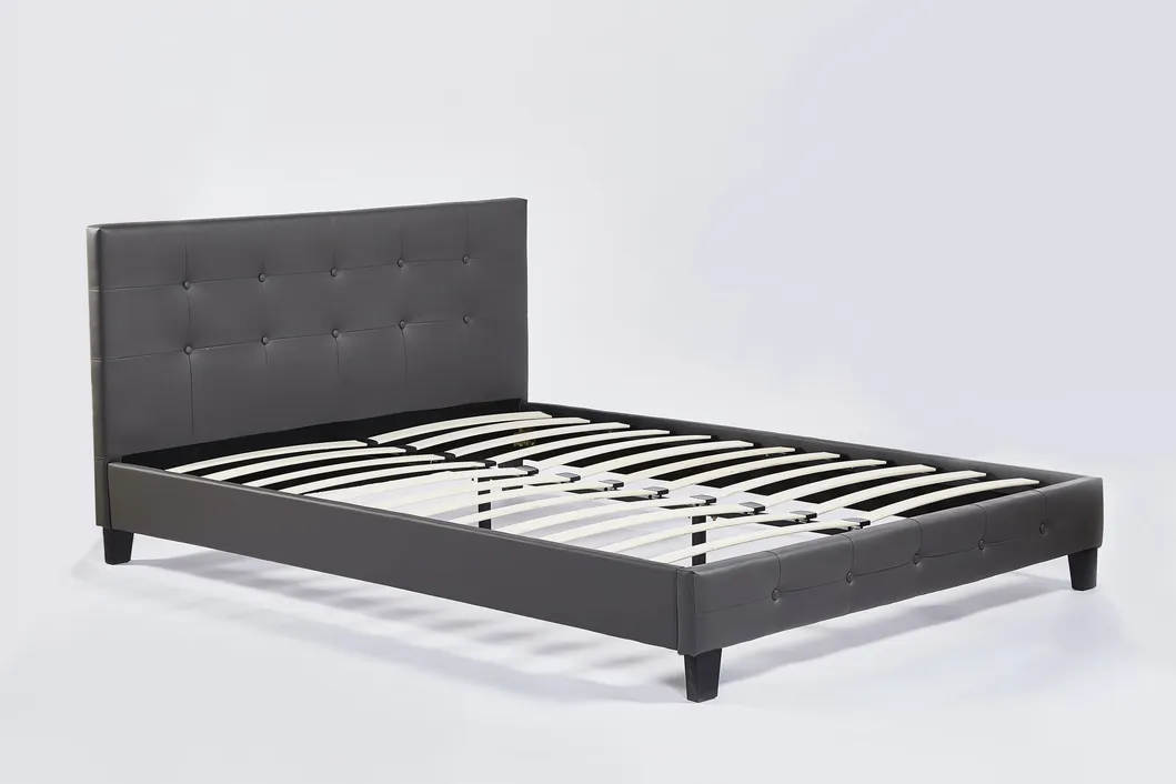Mueble para el hogar cama plataforma tamaño queen sofá cama de cuero moderno tamaño king hotel