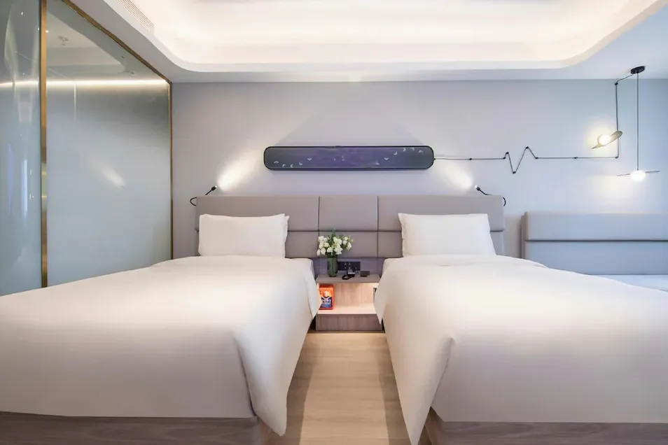 Conjuntos de dormitorio de hotel de lujo italiano moderno de calidad, cama king size