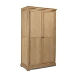 Cama de trineo de roble macizo natural contemporáneo francés, marco de cama de tamaño doble, queen y king