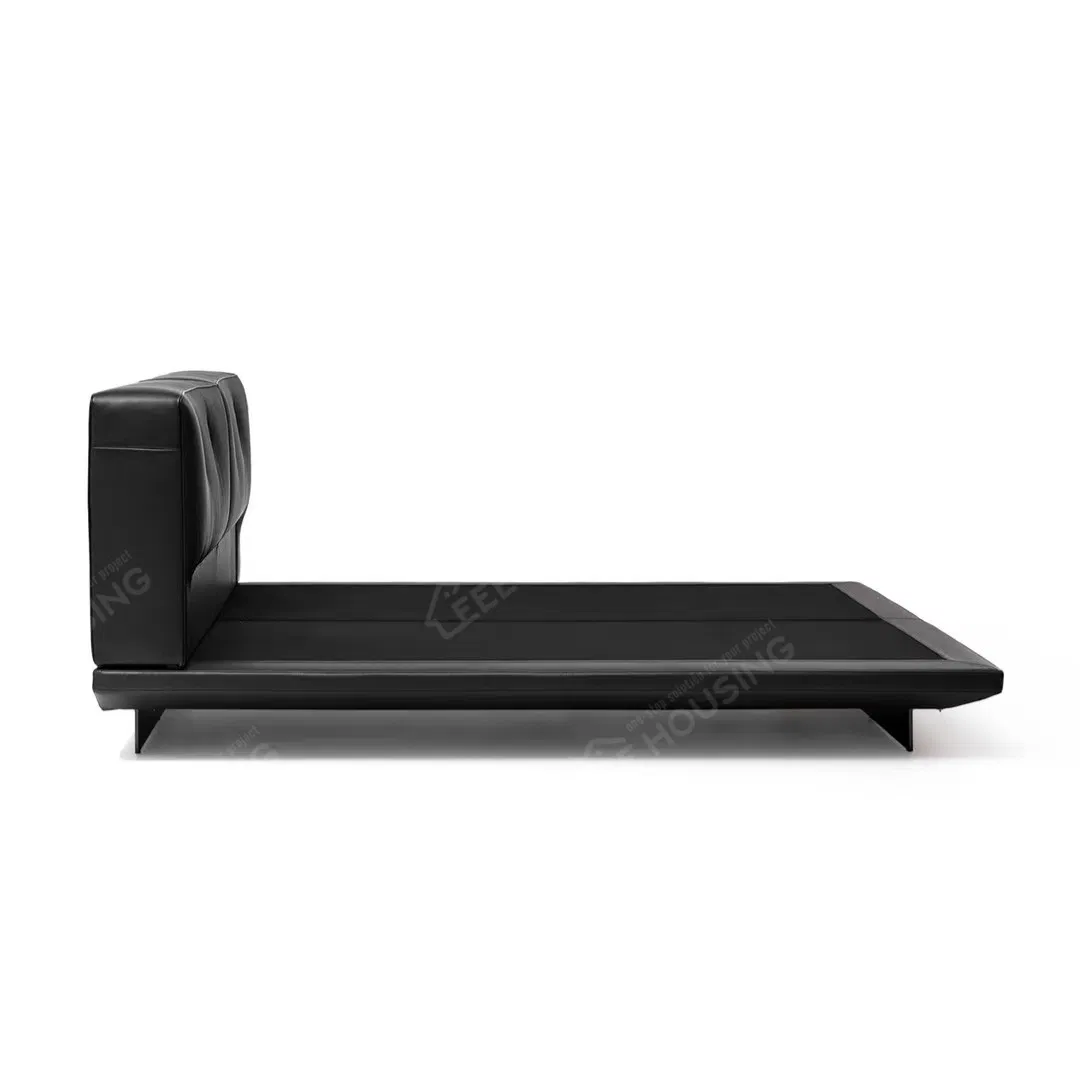 Suministro directo de fábrica de China camas de cuero modernas y contemporáneas tapizadas para dormitorio, marco de cama con cabecera