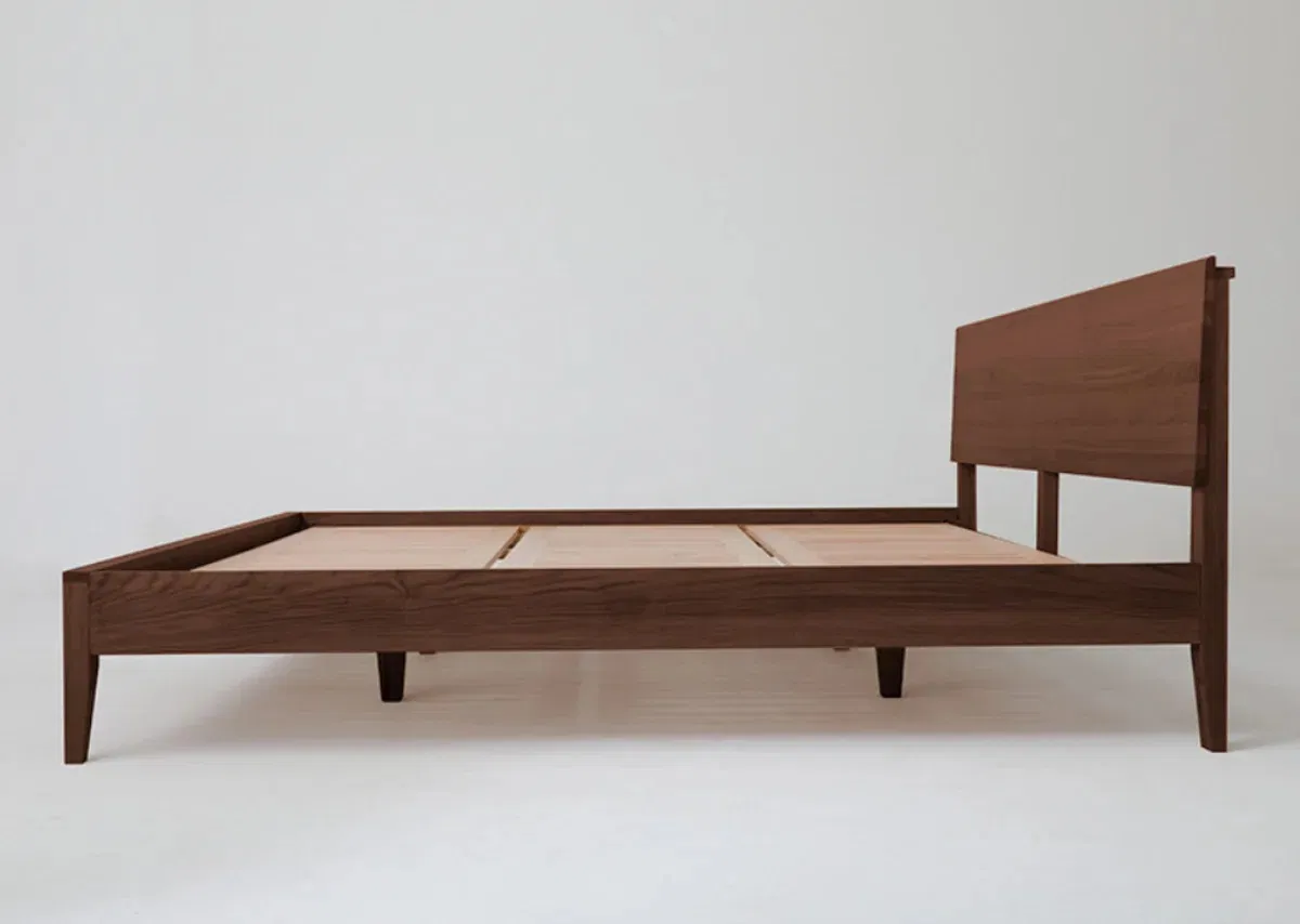 Cabecero de cama de madera gris para cama tamaño rey, reina, doble y individual, para hogar y hotel, dormitorio contemporáneo con listones
