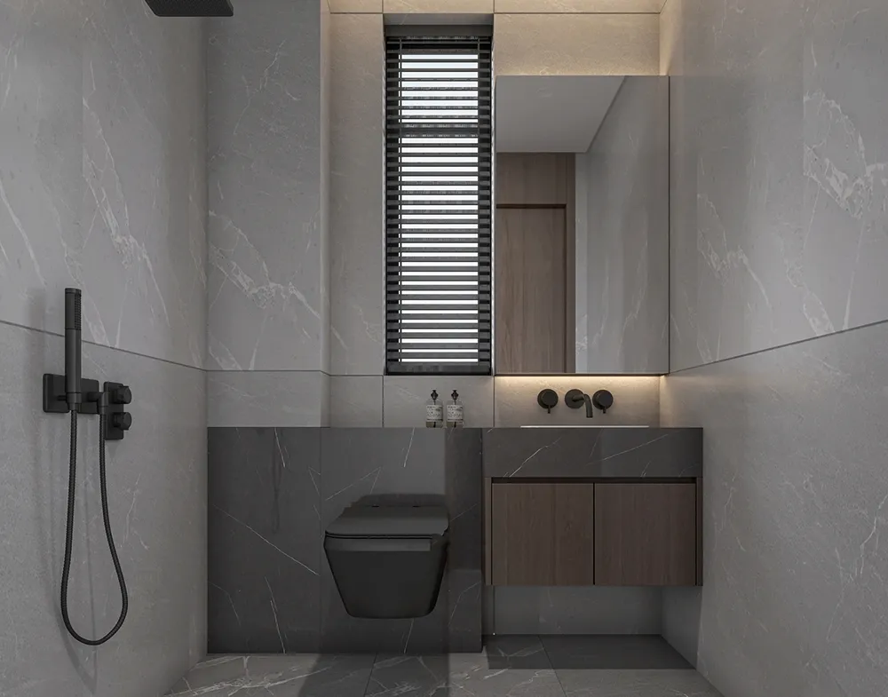 Conjunto de muebles de dormitorio de lujo ligero italiano, suite de villa en ático para hotel y villa de lujo