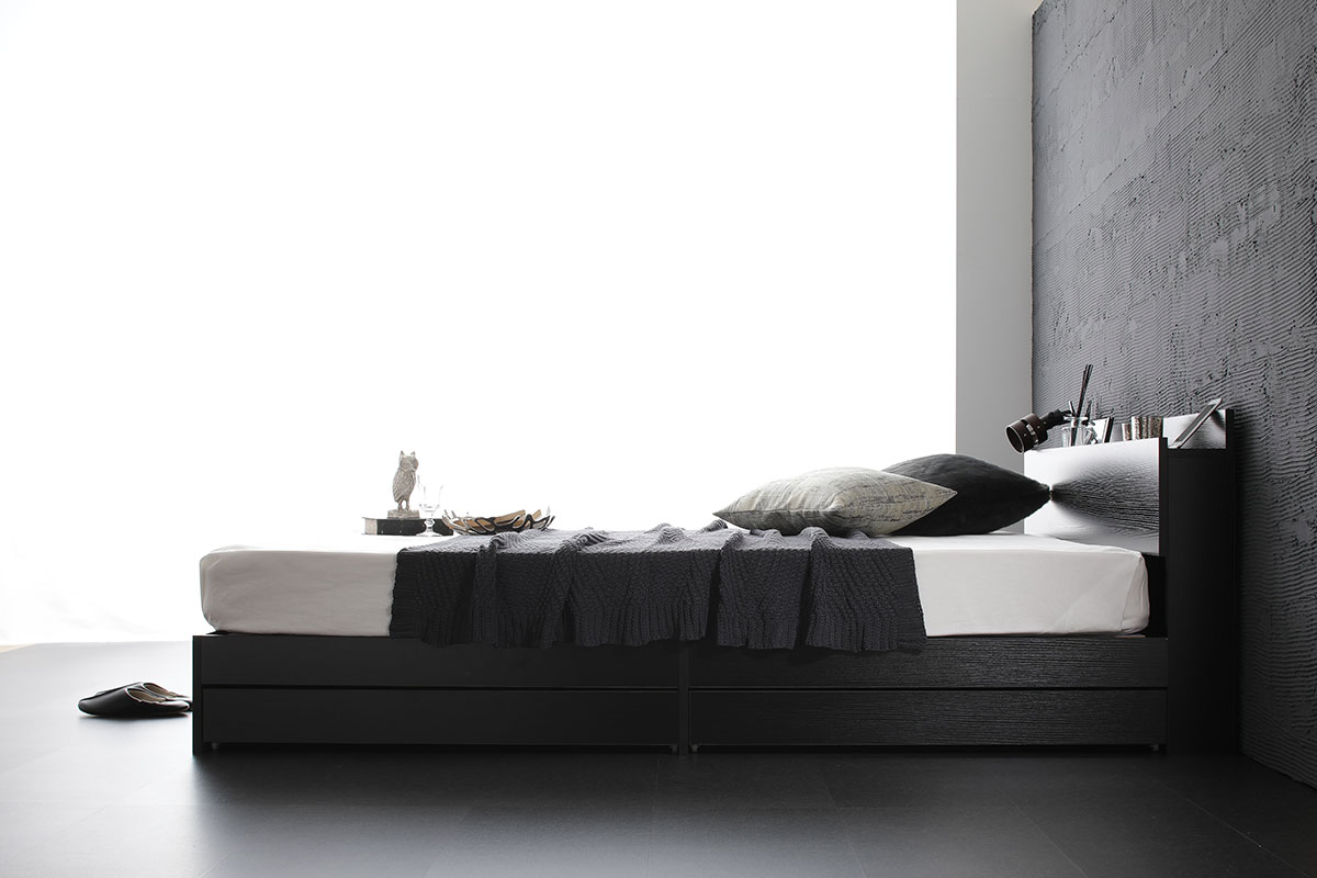 Cama de almacenamiento de madera moderna de lujo de MDF o aglomerado, venta al por mayor de cama individual, doble o king size con base de grandes cajones