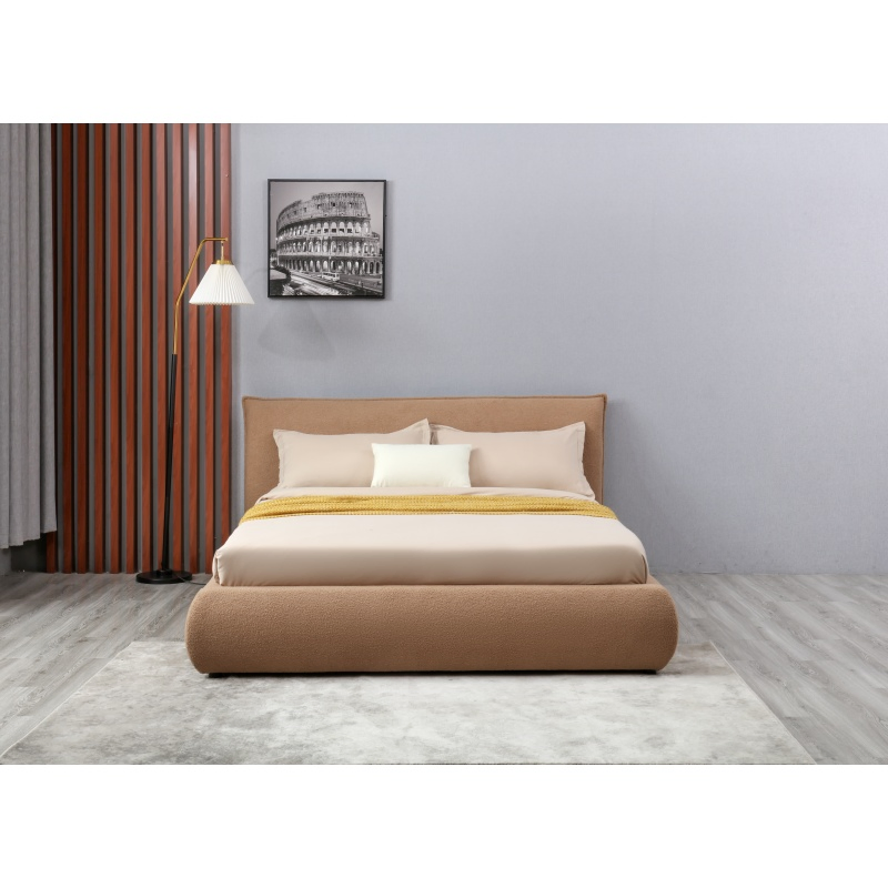 Cama tapizada de tamaño queen Huayang OEM con almacenamiento para dormitorio, estructura de cama para adultos