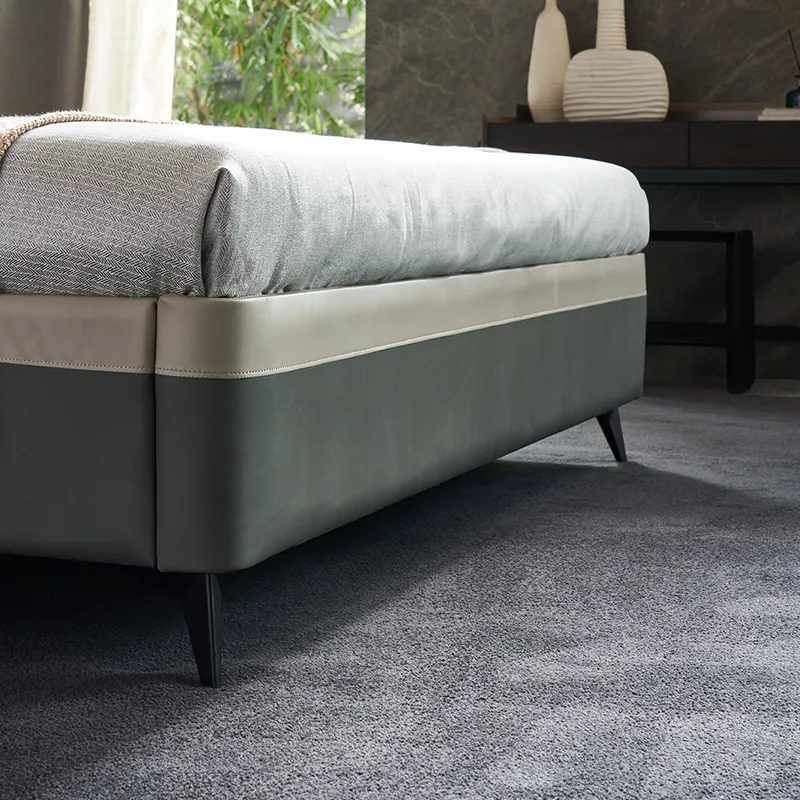 Cama de cuero tamaño king