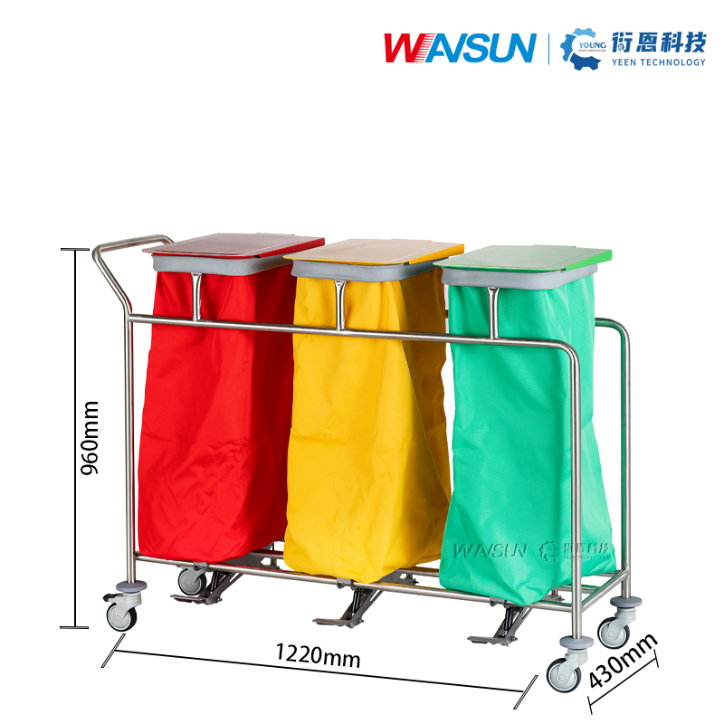 Excellent Quality Universal Caster Dressing Trolley for Clean Dirty Laundry