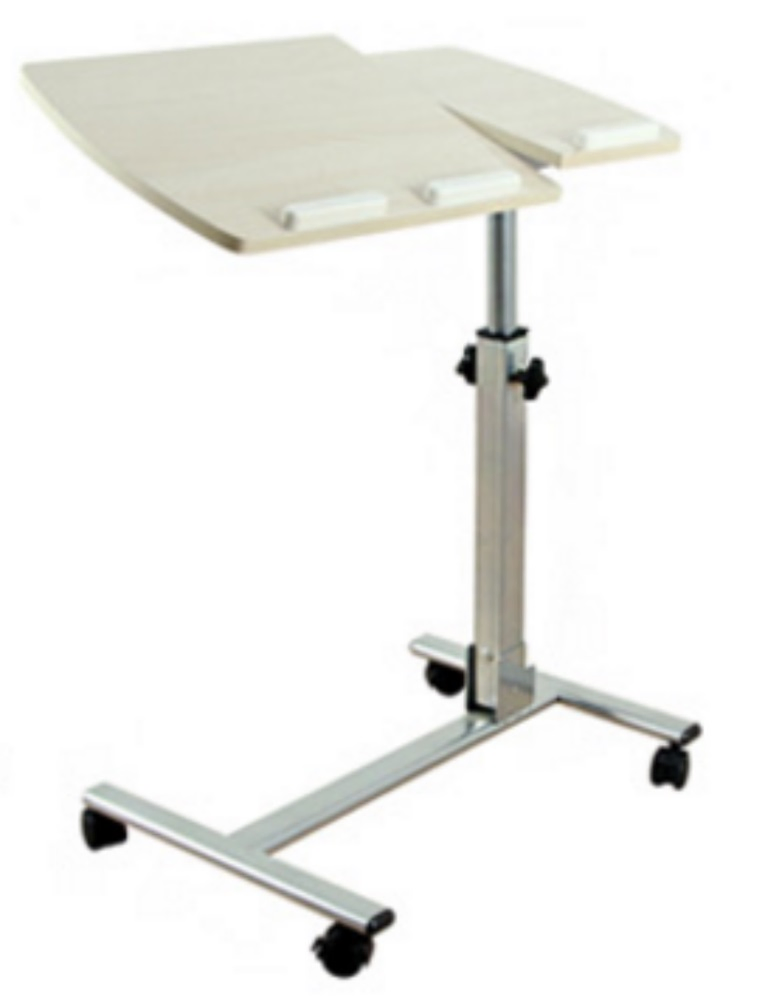 Hospital Overbed Table, Hospital Bedside Tables with Good Quality Gas Spring