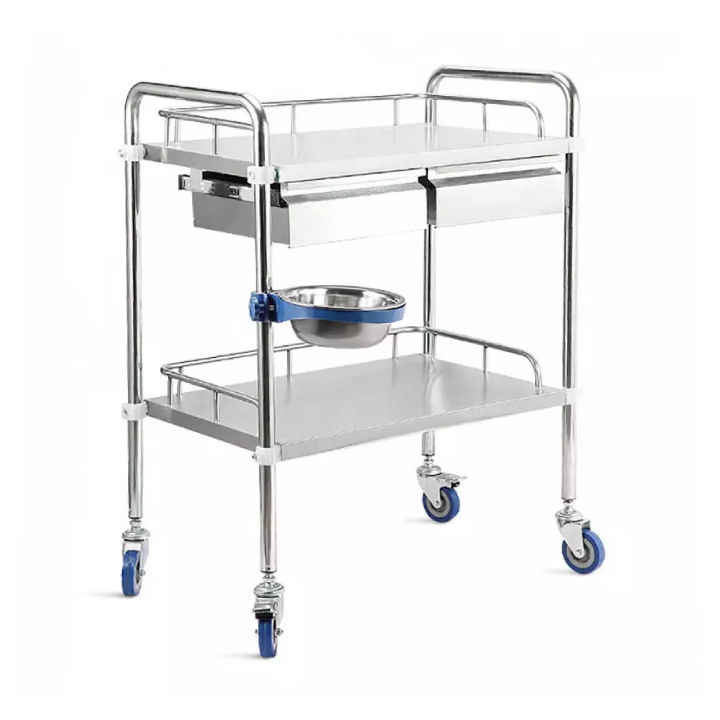 OEM Detachable Stainless Steel Medical Trolley Cart Hospital Dressing Trolley