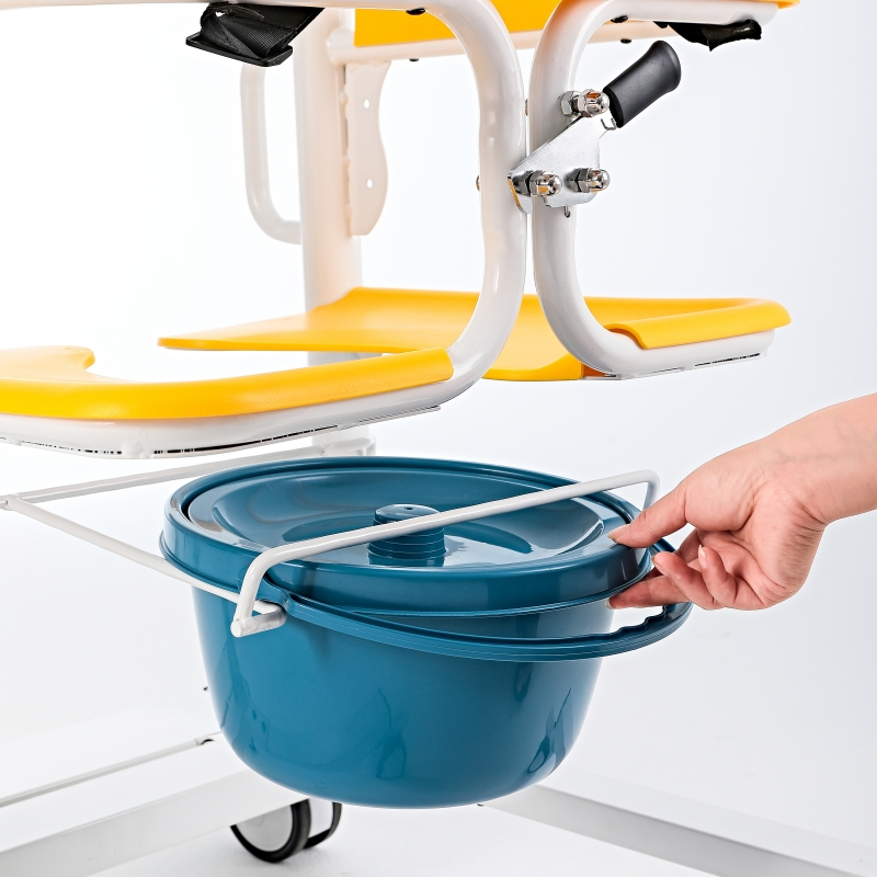Water-Proof Shower Silla De Transferencia Transfer Lift Chair with Commode