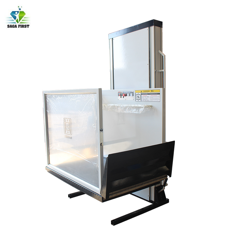1-6m 250kg Cheap Indoor Outdoor Vertical Electric Wheelchair Lift for The Disabled Elderly Patient