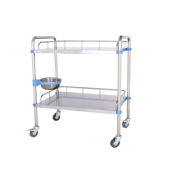 OEM Detachable Stainless Steel Medical Trolley Cart Hospital Dressing Trolley