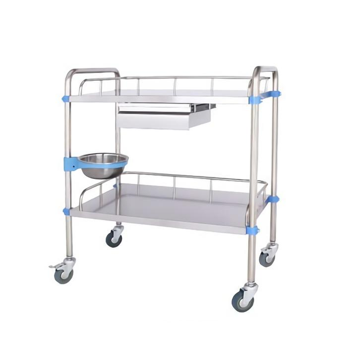 OEM Detachable Stainless Steel Medical Trolley Cart Hospital Dressing Trolley