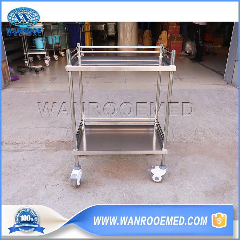 Bss200c Stainless Steel Medical Hospital Instrument Dressing Treatment Medicine Change Trolley