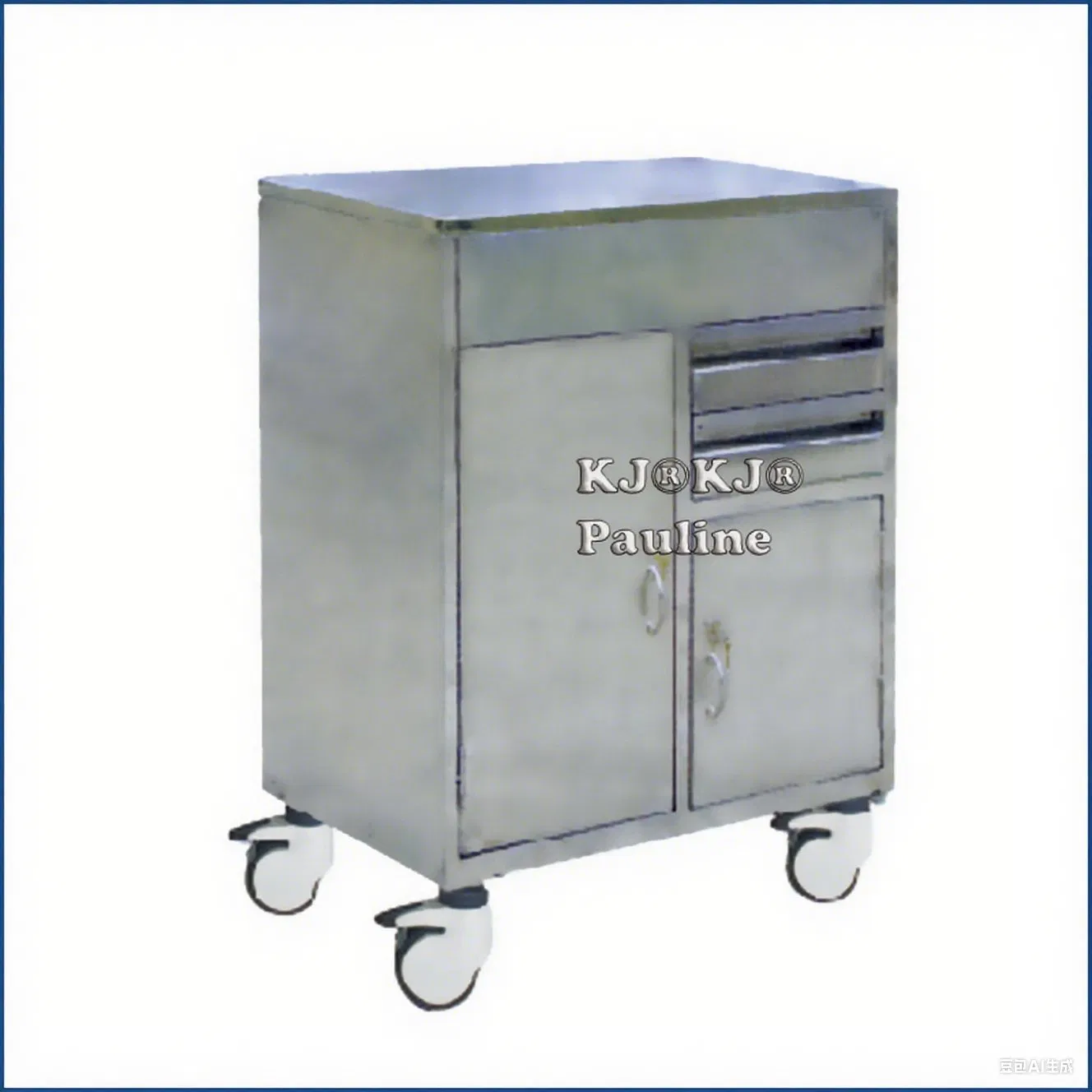Medicine Delivery Trolley Stainless Steel Dressing Moveable Function Cart Trolley