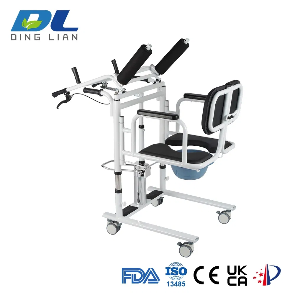 Dl-Wgyw02 Equipment for Elderly Care Hydraulic Patient Commode Transfer Chair Lift