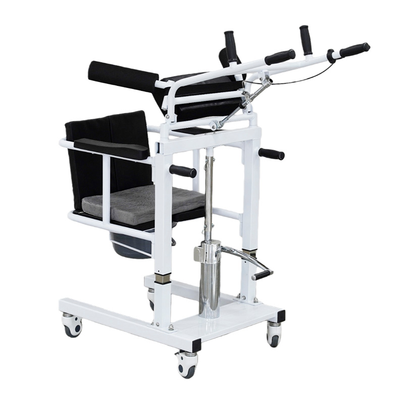 Bedside Commode Hydraulic Transfer Lift Chair for Patient Care