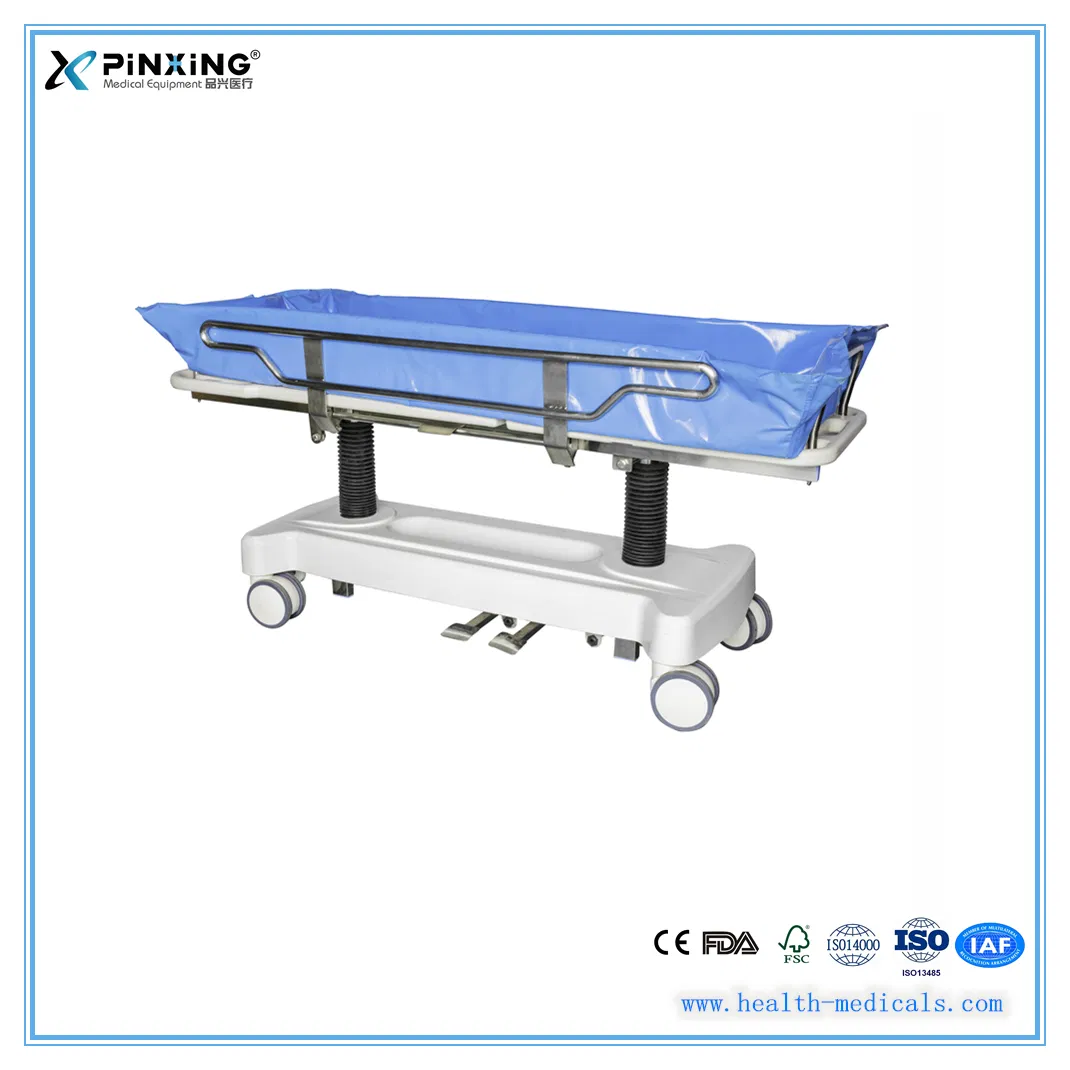 Premium Adjustable Stainless Steel Shower Trolley for Medical Use