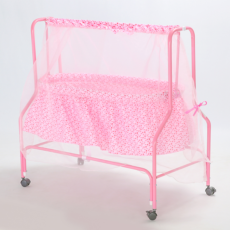 Multifunctional Metal Baby Bed Swing Bassinet Cot Infant Sleeper Portable Baby Kids Cribs