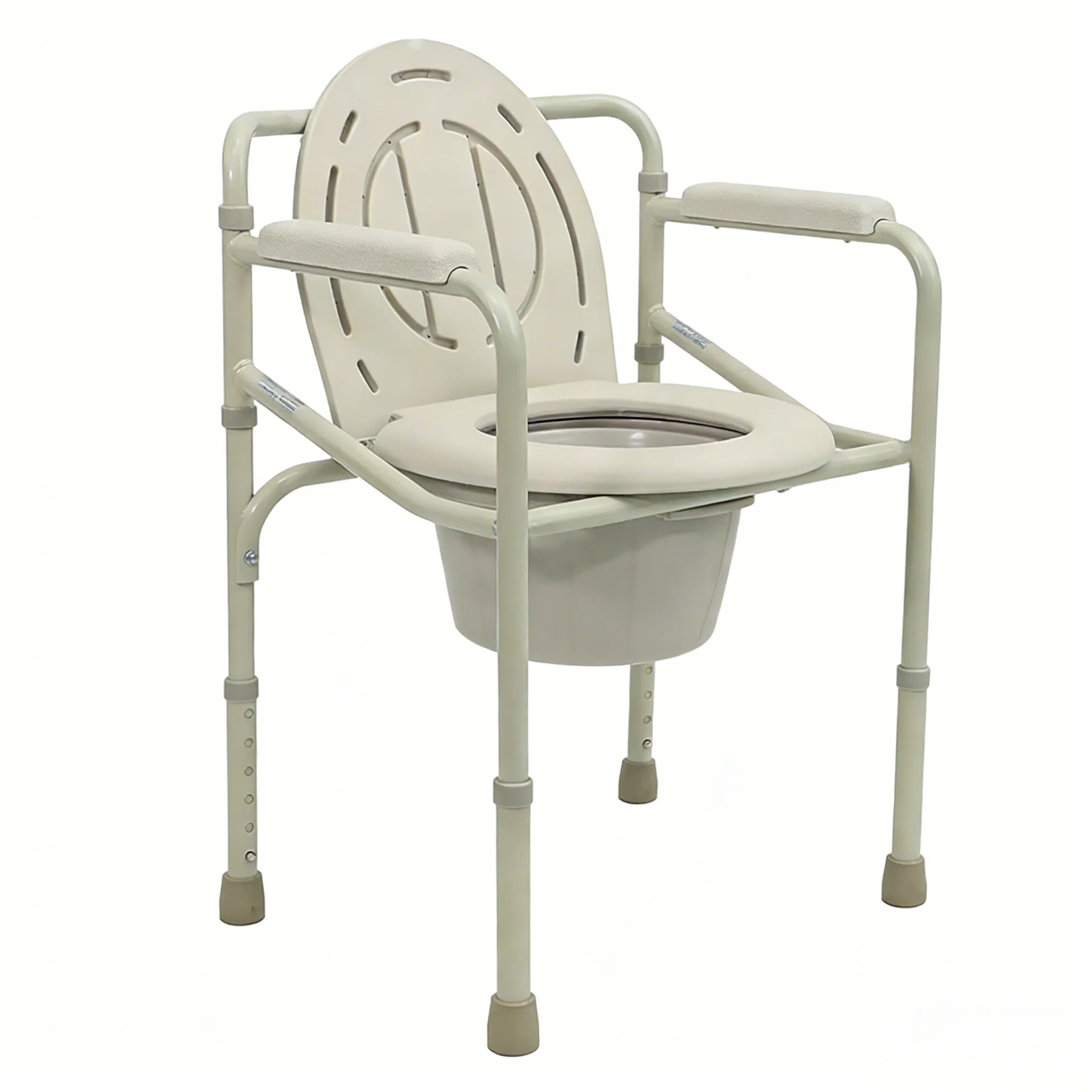 Stable Timely Delivery Rust-Resistant Commode Toilet Chair with ISO for Rehabilitation